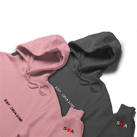 Couple Matching Embroidered Hoodies – Couples Apparel