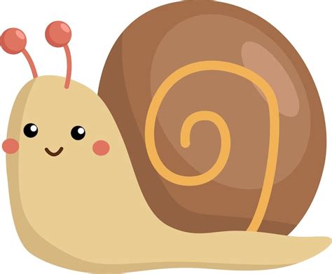 Premium Vector | A vector of a cute snail