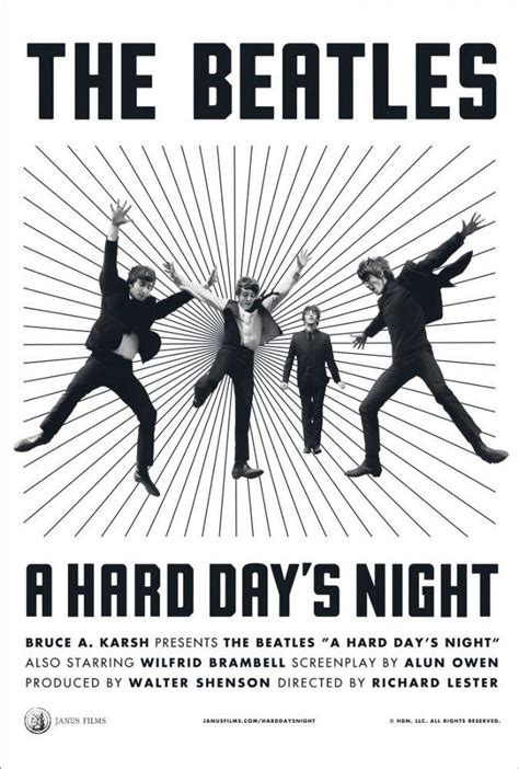 A Hard Day's Night Movie Poster 7