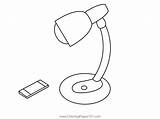 Electric Lamp Coloring Page For Kids  Free Lamps Printable sketch template