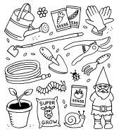 Gardening Doodles (With images) | Doodle illustration, Doodles, Doodle drawings