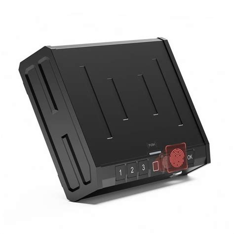 Gun Safe Biometric Lock Box for Pistols with 3-Way Quick Access Fingerprint Identification, LED ...