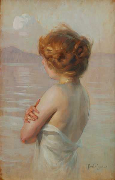 Paul Émile Chabas-Fille au bord de la mer | Art, Lovers art, Artist