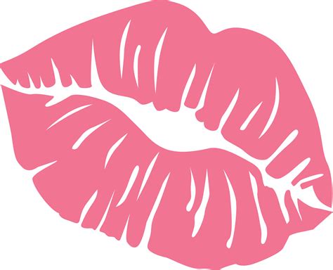 Lipstick Kiss SVG Cut File - Snap Click Supply Co.