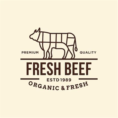 Premium Vector | Beef vector logo illustration