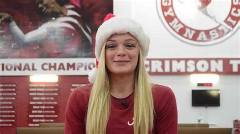 Alabama Gymnastics: Kaitlyn Clark's Holiday Joy - YouTube