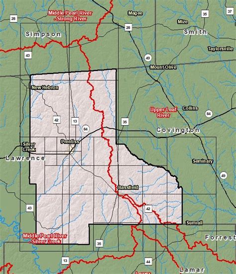 Risk Map - Jefferson Davis County