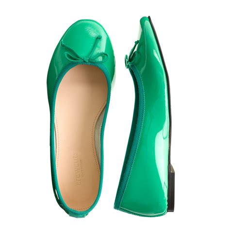 Lyst - J.Crew Girls Classic Patent Ballet Flats in Green