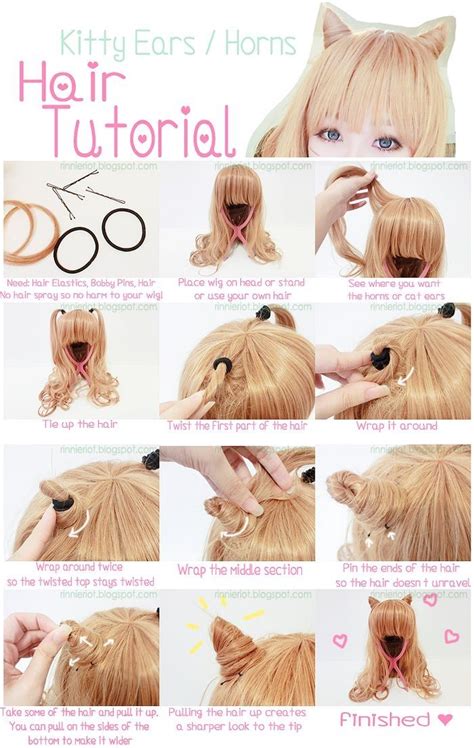 Kitty Ear Horns Hair Tutorial Pictures, Photos, and Images for Facebook, Tumblr, Pinterest, and ...