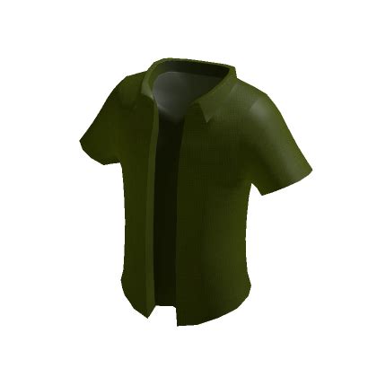 🐢 Olive Green Open Shirt 🐢 | Roblox Item - Rolimon's