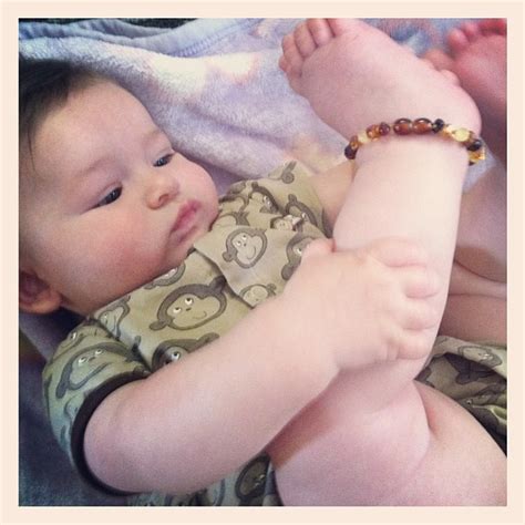 Cord is sporting his brand new #Baltic Amber teething bead… | Flickr