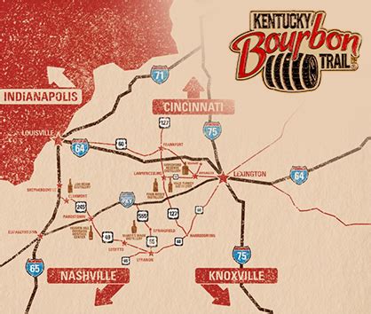 Louisville Ky Bourbon Trail Map | semashow.com