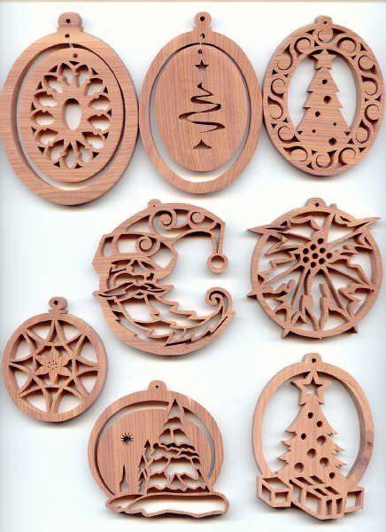 Christmas ornament scrollsaw cuttings | Scroll saw, Scroll saw patterns, Wood burning patterns