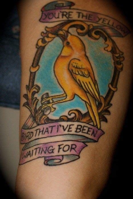 by katie davis. salvation tattoo gallery, richmond VA. | Yellow bird ...