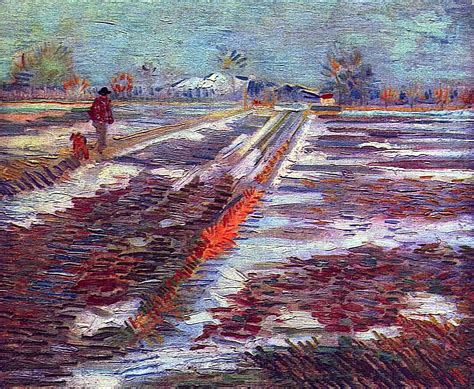 Landscape with Snow, 1888 - Vincent van Gogh - WikiArt.org