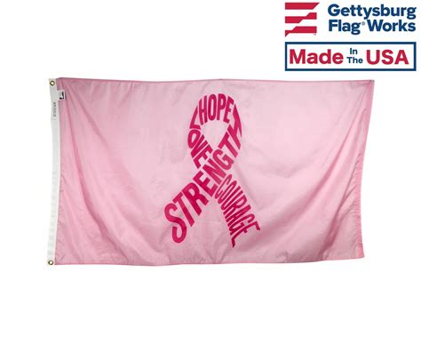 Strength, Breast Cancer Flag: A Top Seller This Winter at Nationalflagshop.com.