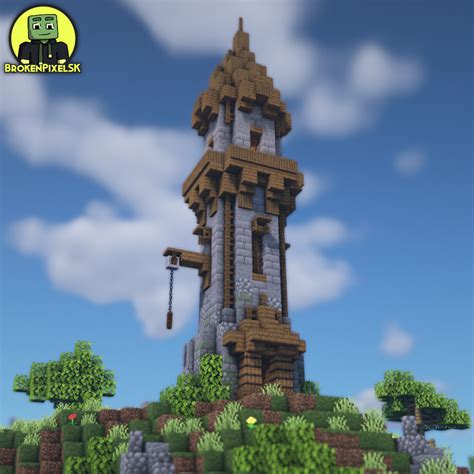 Medieval Watchtower in Minecraft Minecraft Medieval Buildings ...