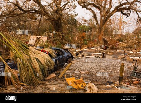 Hurricane Katrina damage in Bay St louis Mississippi USA Stock Photo ...