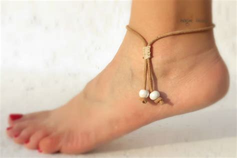 How to Make a SUMMER GODDESS Leather Ankle Bracelet – Easy DIY Anklet Video Tutorial | Imagine ...