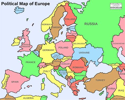 Political Map of Europe - Free Printable Maps