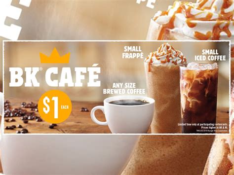 Burger King Offers $1 Any Size Brewed Coffee As Part Of $1 BK Café Deals - Chew Boom