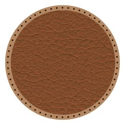 Leather Stitch Dotted Line Badge PNG & SVG Design For T-Shirts