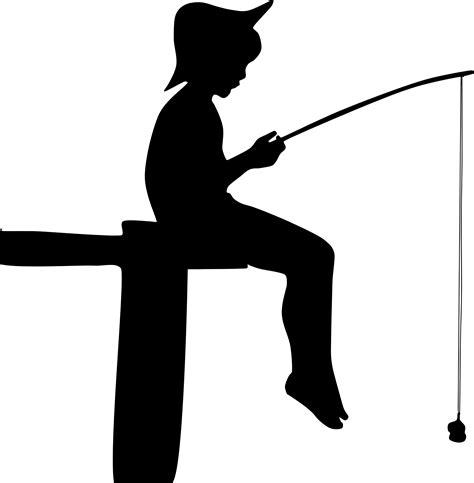 Silhouette Fishing - ClipArt Best