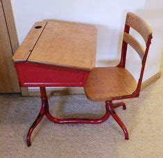 19 Antique student lift top desk with attached chair ideas | school desks, vintage school desk ...