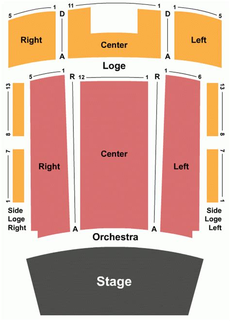 Marcus Center Seating Chart - Center Seating Chart