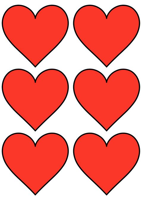 Hearts Template Printable