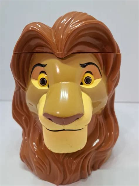 VINTAGE (1998) SIMBA "The Lion King" Disney On Ice Flip-Top Cup Mug $9.99 - PicClick