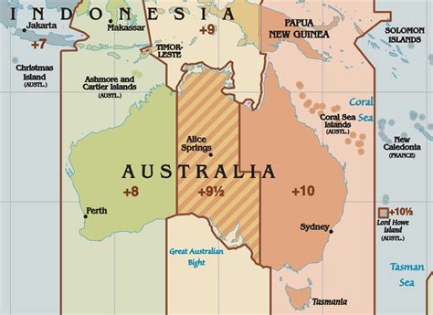 Australia time zones | Time in australia, Australia, Coast australia