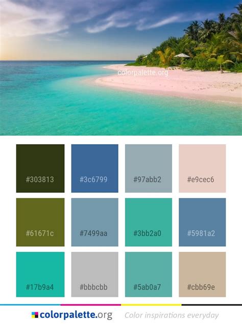 Caribbean Beach House Color Palette