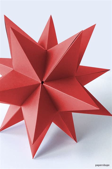 3d Star Origami - himmelfahrt ferien