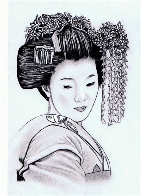 Geisha | Geisha art, Drawings, Japanese drawings