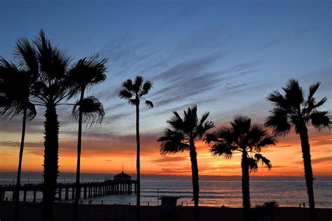 Manhattan Beach sunset Photograph by Diane Lent - Fine Art America