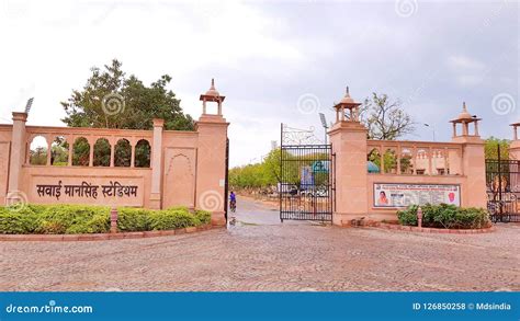 Sawai Mansingh Stadium, Jaipur, Rajasthan Editorial Stock Photo - Image ...