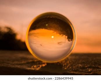 View Sunrise Lensball Sarangan Indonesia Stock Photo 2286439945 | Shutterstock