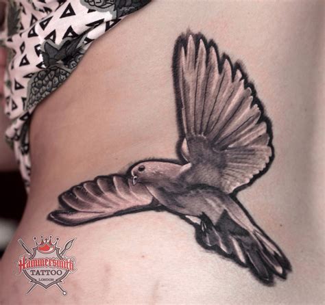 Pin by Sureno Tattoos on Black and Grey Tattoos | Dove tattoo, Dove ...