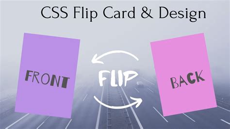 CSS Flip Card Effect & Design - YouTube