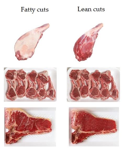 Examples of fat content presented in red meat cuts. | Download Scientific Diagram