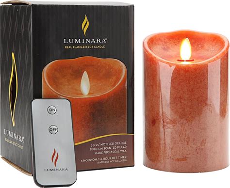 Luminara Flameless Candles Real Flame Effect Candle 3.5 by 5-Inch ...