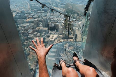 There's a glass slide on top of a skyscraper in LA and it's absolutely terrifying