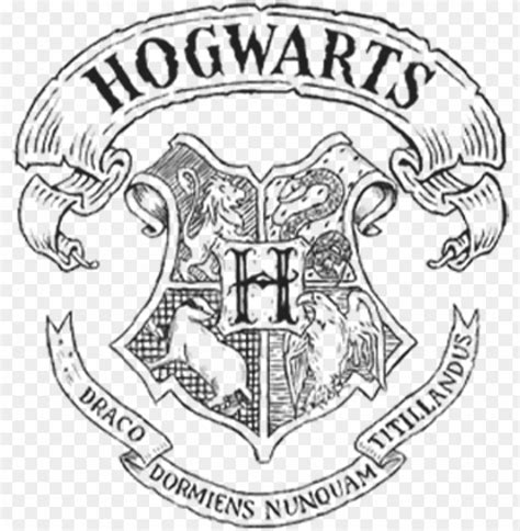 hogwarts seal png clip freeuse - hogwarts school of witchcraft and wizardry logo PNG image with ...