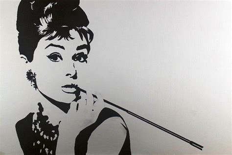 Pop Art Black and White Audrey Hepburn | Pop art, Hepburn, Art gallery outfit