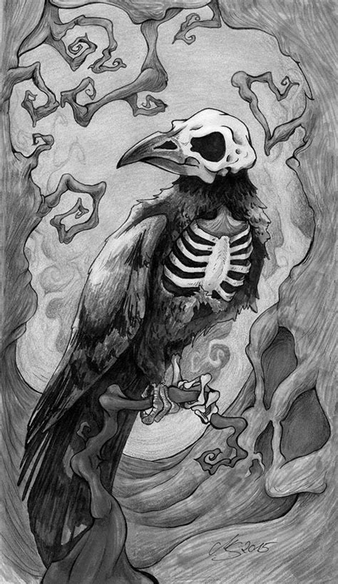 Saremba Art | Raven artwork, Sketchbook art inspiration, Dark art drawings