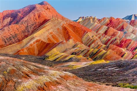 Premium Photo | Rainbow mountain. zhangye danxia national geopark, gansu, china. colorful landscape