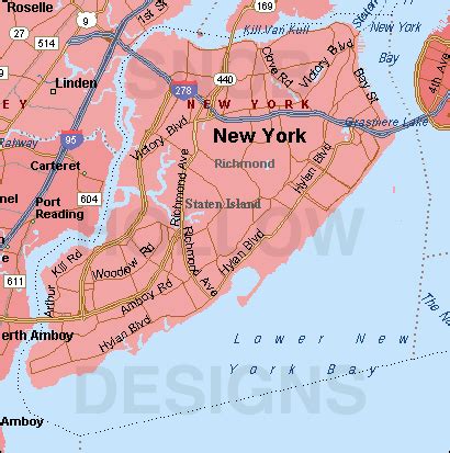 Richmond County New York color map