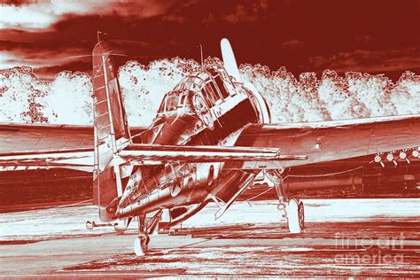 TBF Avenger orange Digital Art by Chris Taggart - Pixels