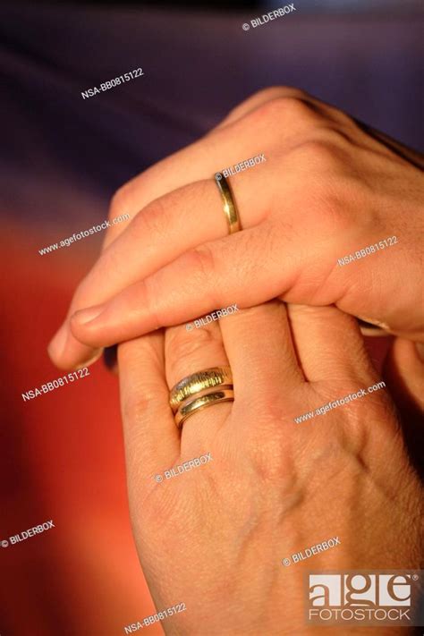 hands with marriage rings, Stock Photo, Picture And Rights Managed ...